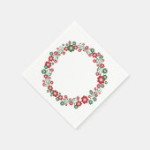 Skandinavier Weihnachtskranz Serviette (Ecke)