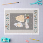 Skandinavier Weihnachtsmann Seidenpapier (Basteln)