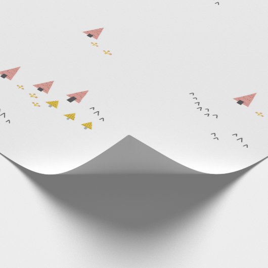 Skandinavier Winterpine Weihnachtsgeschenke Geschenkpapier (Ecke)