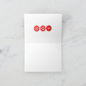 Skandinavier Xmas Jul Bock geklappte Grußkarte Karte (Innenseite)