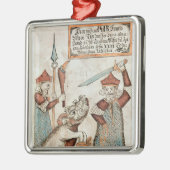 Skandinaviergott Tyr, der seine Hand zum Silbernes Ornament (Links)