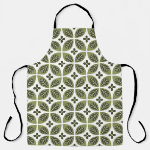 Skandinavisch Floral: Nahtloses Vintage-Design. Schürze