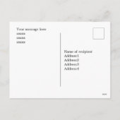 Skandinavisch inspiriert Weihnachten Postkarte. be (Rückseite)