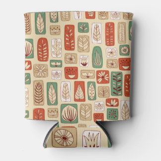 Skandinavische Abstrakte Blätter: Fliesendesign Dosenkühler