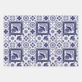 skandinavische abstrakte Blume Geschenkpapier Set (Vorderseite 3)