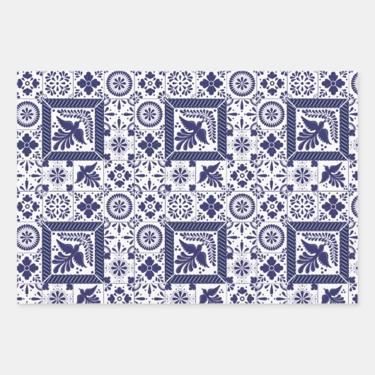 skandinavische abstrakte Blume Geschenkpapier Set (Vorderseite 3)