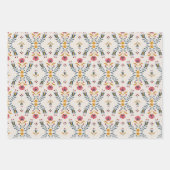 skandinavische abstrakte Blume Geschenkpapier Set (Vorderseite)