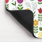 Skandinavische Art-Flora u. Fauna-großes Muster Mousepad (Ecke)