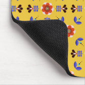 Skandinavische Art-geometrisches Blumenmuster Mousepad (Ecke)