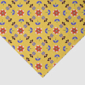 Skandinavische Art-geometrisches Blumenmuster Seidenpapier (Ausschnitt)