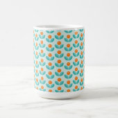Skandinavische Art-geometrisches orange Muster Kaffeetasse (Mittel)