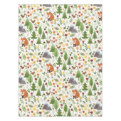 Skandinavische Art-Illustrationen auf Sahnemuster Tischdecke (Vorderseite)