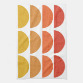 Skandinavische Art Midjahrhundert Sunset Bowls Geschirrtuch (Vertikal)