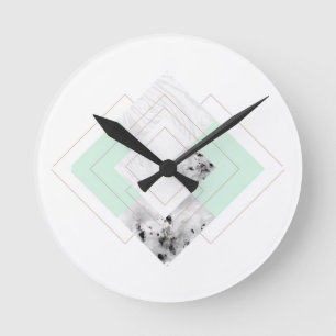 Skandinavische Art umrissener Entwurf Runde Wanduhr