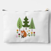 Skandinavische Blume für Fox und Text Zubehörtasche (Rückseite)