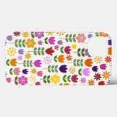 Skandinavische Blume Große Mustermappe Case-Mate iPhone Hülle (Rückseite (Horizontal))