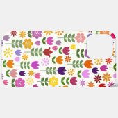 Skandinavische Blume Großes Muster Case-Mate iPhone Hülle (Hinten (horizontal))