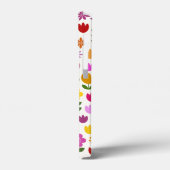 Skandinavische Blume Großes Muster Case-Mate iPhone Hülle (Rückseite / Links)