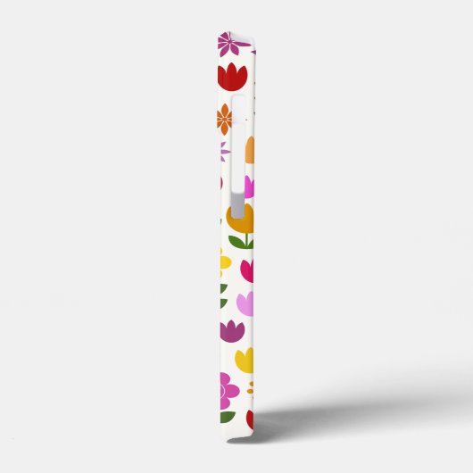 Skandinavische Blume Großes Muster Case-Mate iPhone Hülle (Rückseite / Links)