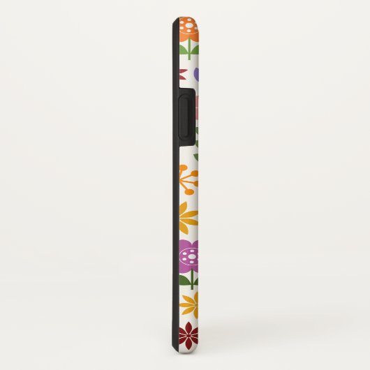 Skandinavische Blume Großes Muster Case-Mate iPhone Hülle (Hinten/Rechts)