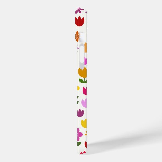 Skandinavische Blume Großes Muster Case-Mate iPhone Hülle (Rückseite / Links)