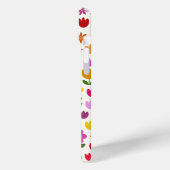 Skandinavische Blume Großes Muster Case-Mate iPhone Hülle (Rückseite / Links)