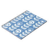 Skandinavische Blume im Volksstil - nahtlos blühen Notizblock (Linke Seite)