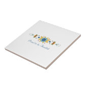 skandinavische Blumengrenze Fliese (Seite)