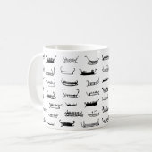 Skandinavische Bronzezeitalterfelsenkunstschiffe Kaffeetasse (Vorderseite Links)