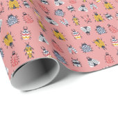 Skandinavische Bugs Beetles Childish Muster Geschenkpapier (Rolleneckpunkt)