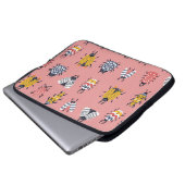 Skandinavische Bugs Beetles Childish Muster Laptopschutzhülle (Vorne Knopf)
