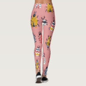 Skandinavische Bugs Beetles Childish Muster Leggings (Rückseite)
