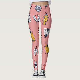 Skandinavische Bugs Beetles Childish Muster Leggings