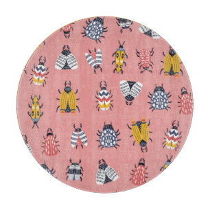 Skandinavische Bugs Beetles Childish Muster Schneidebrett