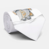 Skandinavische Dumbs Up Gnome and Snow Drives Krawatte (Gerollt)