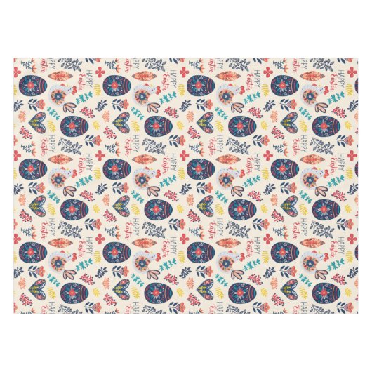 Skandinavische Eier Chicks Blumengarten Ostern Tischdecke (Vorderseite (Horizontal))