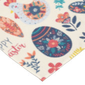 Skandinavische Eier Chicks Blumengarten Ostern Tischdecke (Schrägansicht)