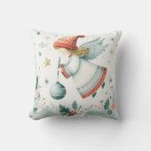 Skandinavische Eleganz spiritueller Weihnachtsgel Kissen (Vorderseite)