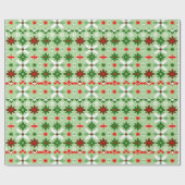Skandinavische Fair Isle Weihnachtsedition 4 Geschenkpapier (Flach)