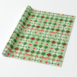 Skandinavische Fair Isle Weihnachtsedition 4 Geschenkpapier