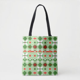 Skandinavische Fair Isle Weihnachtsedition 4 Tasche