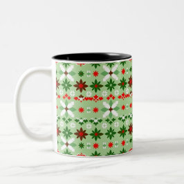 Skandinavische Fair Isle Weihnachtsedition 4 Zweifarbige Tasse