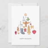 Skandinavische Ferienkarte Feiertagskarte (Vorderseite)