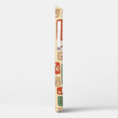 Skandinavische Fliesen mit abstrakten Blätter . P Case-Mate iPhone Hülle (Rückseite / Links)