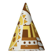 Skandinavische Flora: Abstrakte Vintage Karte. Partyhütchen (Rechts)