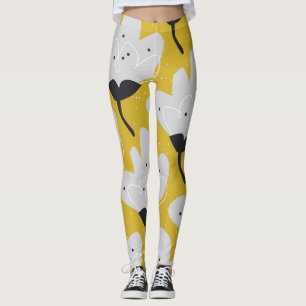 Skandinavische Flora: HandGezeichnet Vintages Desi Leggings