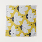 Skandinavische Flora: HandGezeichnet Vintages Desi Wandteppich (Vorderseite (Horizontal))