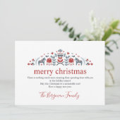 Skandinavische Folk Art Dala Foto Weihnachten (Stehend Vorderseite)