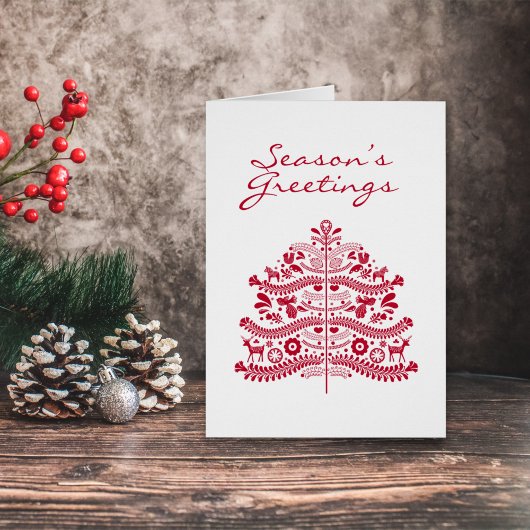 Skandinavische Folk Kunst Nordic Christmas Tree