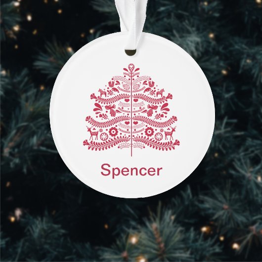 Skandinavische Folk Kunst Nordic Christmas Tree Ornament